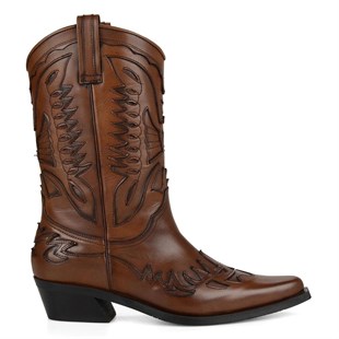 FootCourt Cowboy Boots Brown