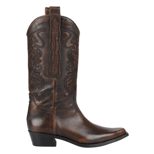 Kahverengi Bayan Kovboy Çizmesi (Tax)