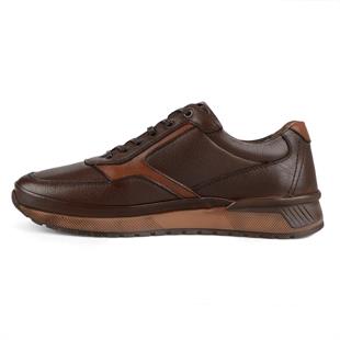 Kahverengi Erkek Deri Günlük Sneakers Corippo