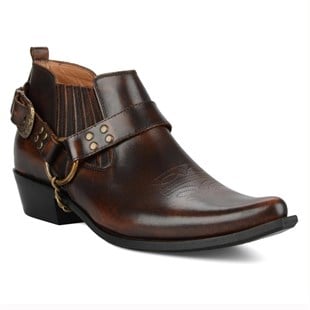 FootCourt Brown Cowboy Shoes