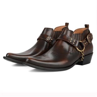 FootCourt Brown Cowboy Shoes