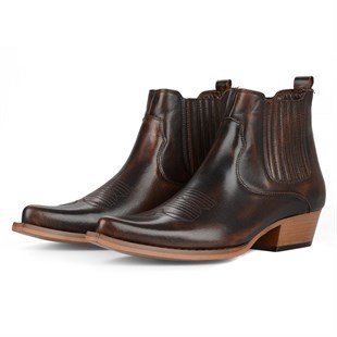 FootCourt Cowboy Boots Brown