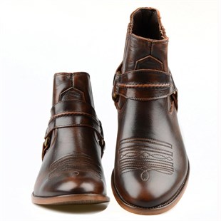 FootCourt Cowboy Boots Brown