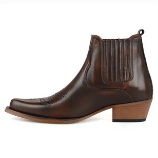Brown Ankle Cowboy Boots Women Tokyo