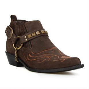 FootCourt Brown Cowboy Shoes