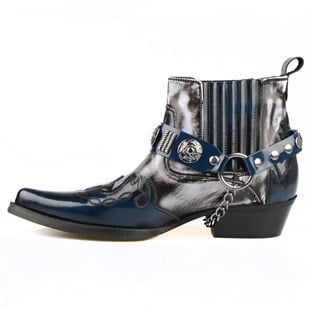 Lacivert Erkek Kovboy Botu (Gar)