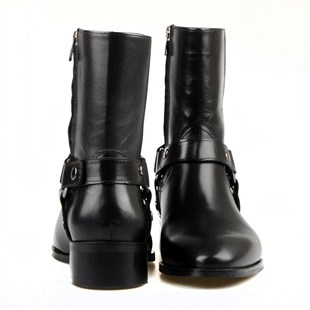 Black Mens Chelsea Boots with Zipper