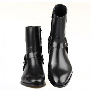 Black Mens Chelsea Boots with Zipper