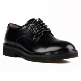 Black Leather Classic Mens Shoes
