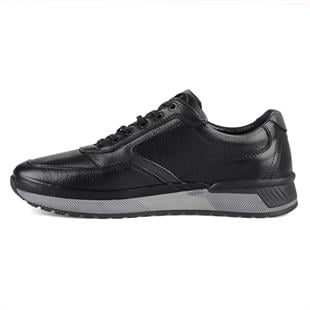 Siyah Erkek Deri Günlük Sneakers Corippo