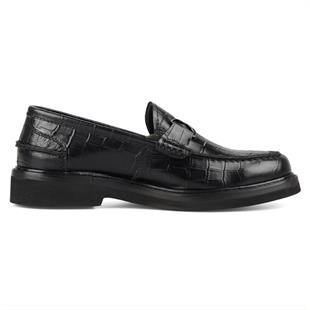 Black Men Loafer Leather Shoes
