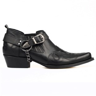 FootCourt Cowboy Shoes Black