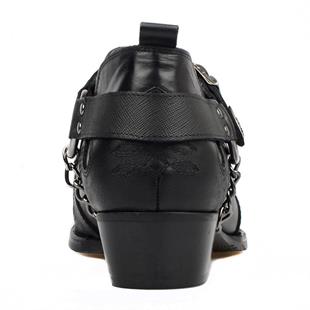 Siyah Erkek Kovboy Ayakkabısı (Axe)