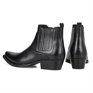 Siyah Erkek Kovboy Botu (Foot)