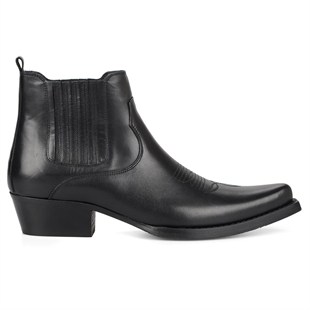 Siyah Erkek Kovboy Botu (Foot)