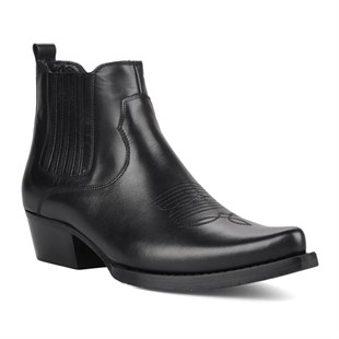FootCourt Cowboy Boots Black
