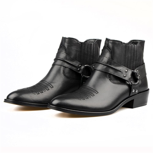 Siyah Erkek Kovboy Botu (Gringo)