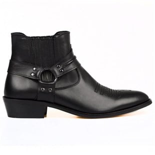 FootCourt Cowboy Boots Black