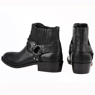 FootCourt Cowboy Boots Black