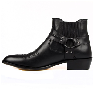 Siyah Erkek Kovboy Botu (Gringo)