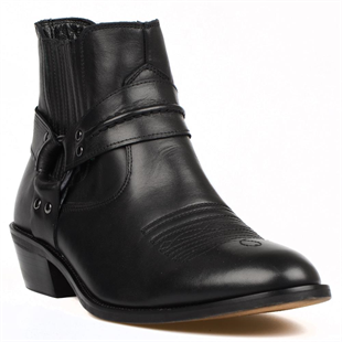 Siyah Erkek Kovboy Botu (Gringo)