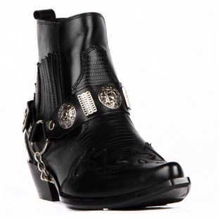 FootCourt Cowboy Boots Black