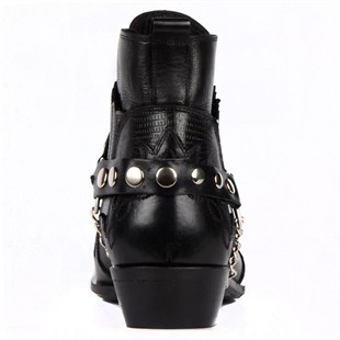 FootCourt Cowboy Boots Black