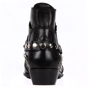 Siyah Erkek Kovboy Botu (Western)