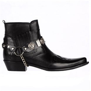 FootCourt Cowboy Boots Black