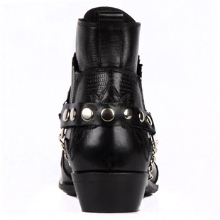 FootCourt Cowboy Boots Black