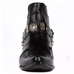 FootCourt Cowboy Boots Black