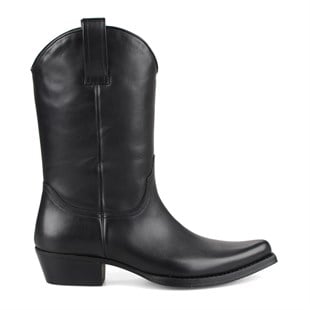 FootCourt Cowboy Boots Black
