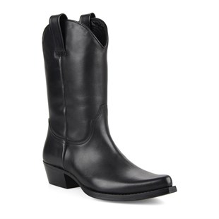 FootCourt Cowboy Boots Black