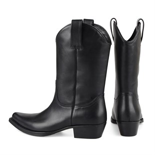 FootCourt Cowboy Boots Black