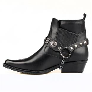 Black Western Cowboy Boots Black