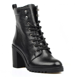 Siyah Kadın Deri Bot (Zeyna)