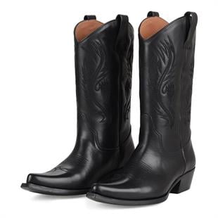 Siyah Kadın Kovboy Çizmesi Geneva
