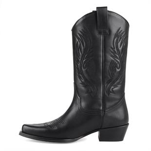 Siyah Kadın Kovboy Çizmesi Geneva