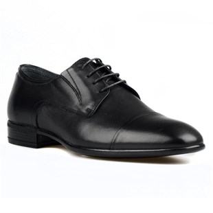 Black Leather Mens Classic Shoes