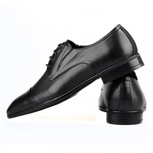 Black Leather Mens Classic Shoes