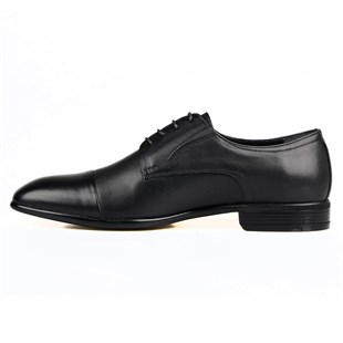 Black Leather Mens Classic Shoes