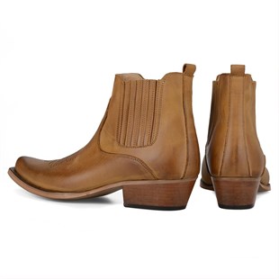 FootCourt Cowboy Boots Tan