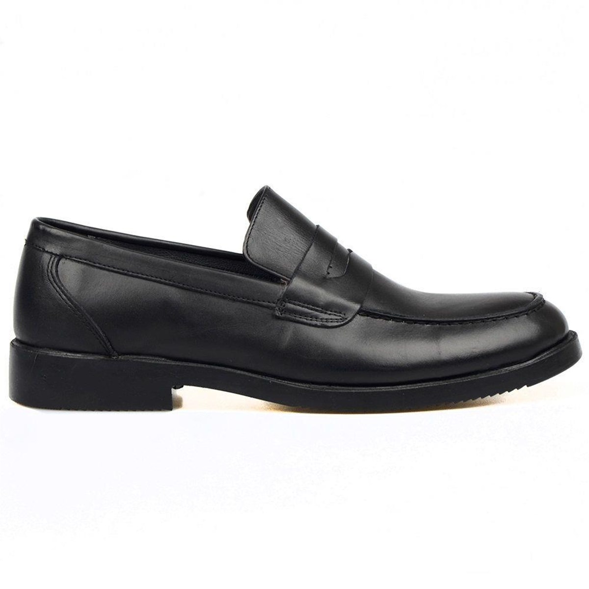 Black Leather Men Shoes