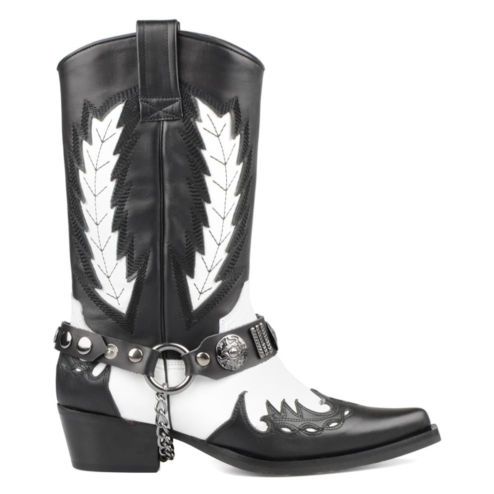 FootCourt Cowboy Boots Black