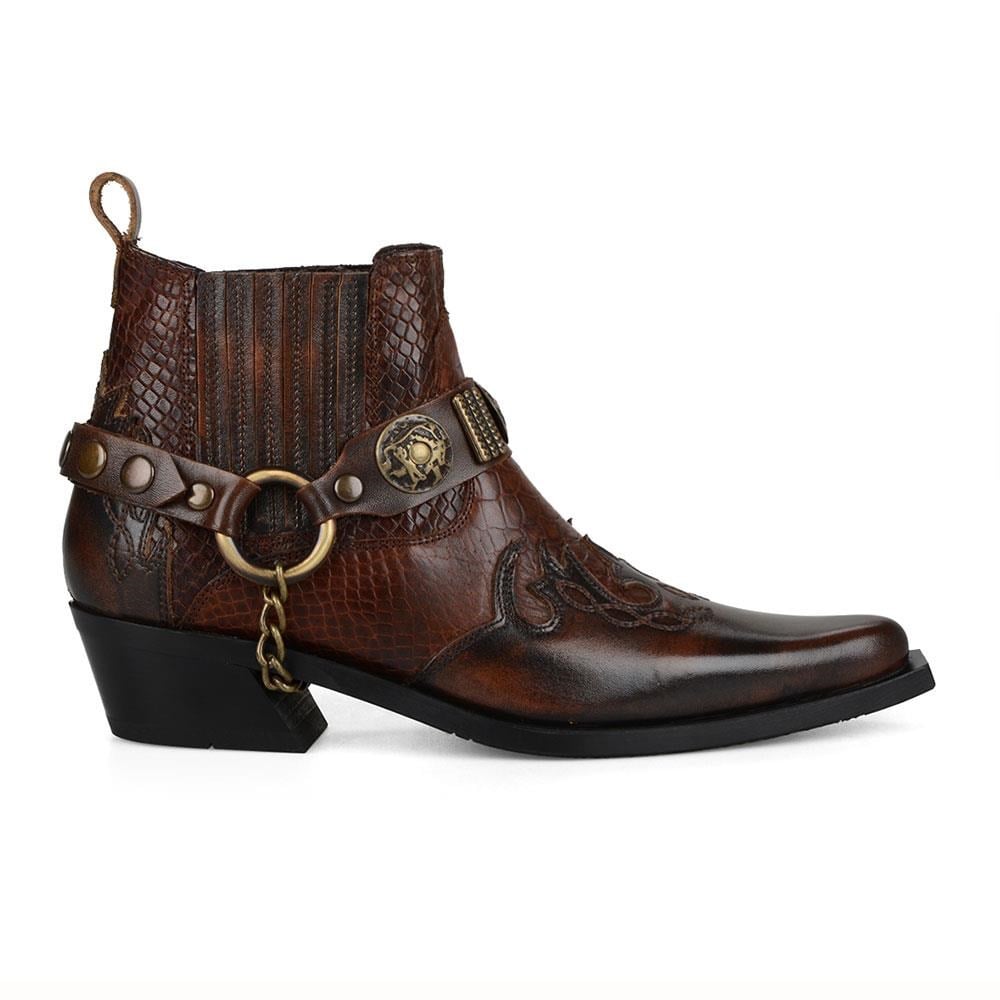 FootCourt Cowboy Boots Brown