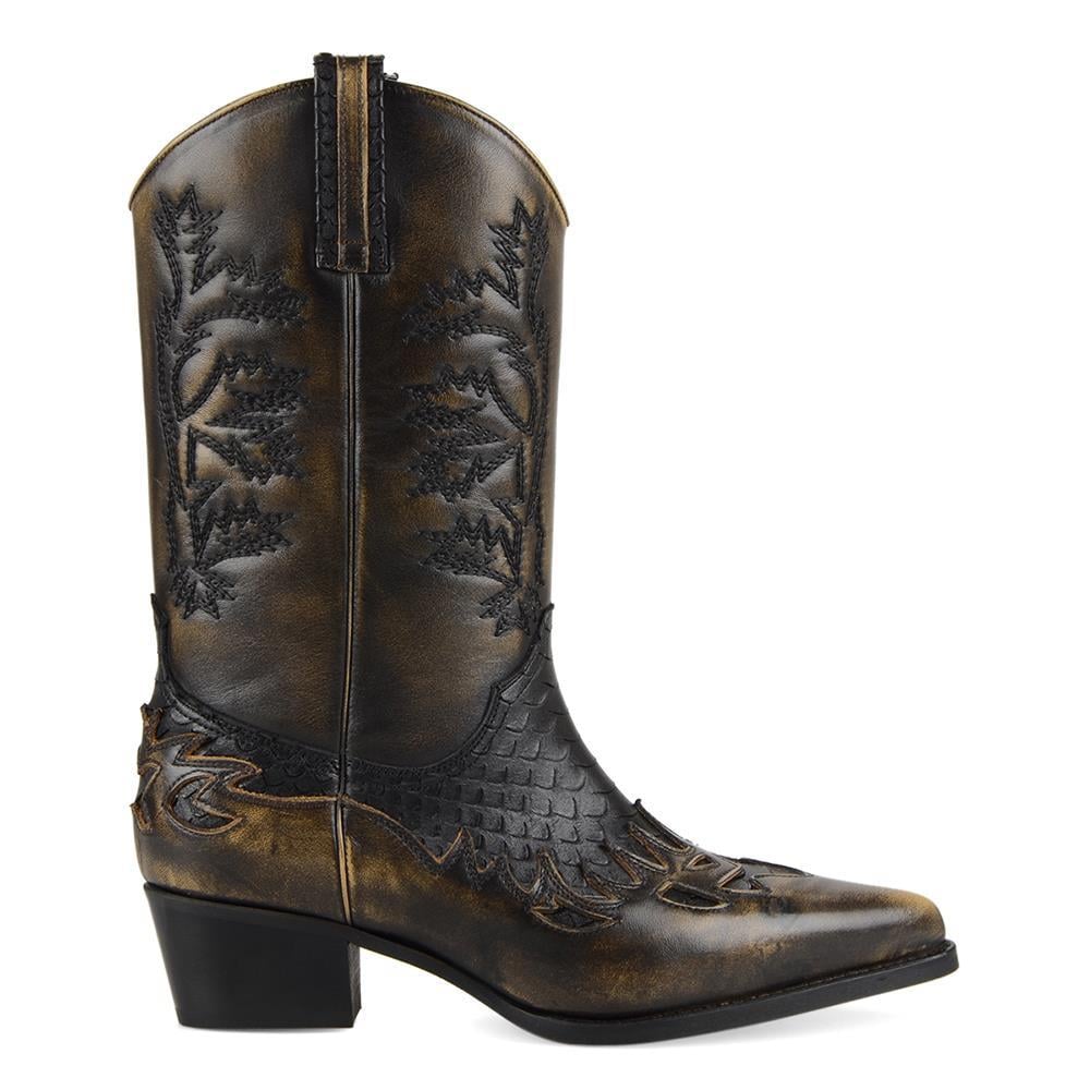 FootCourt Cowboy Boots Brown