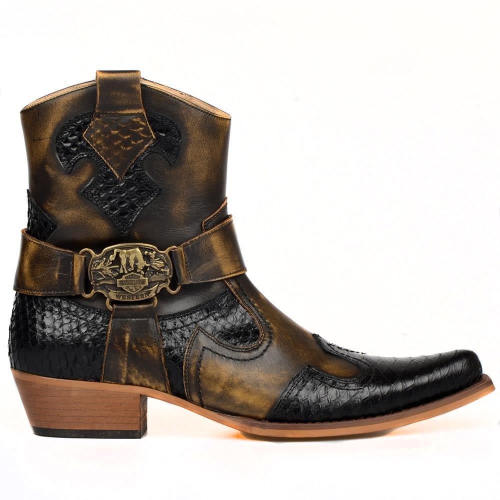FootCourt Cowboy Boots Brown