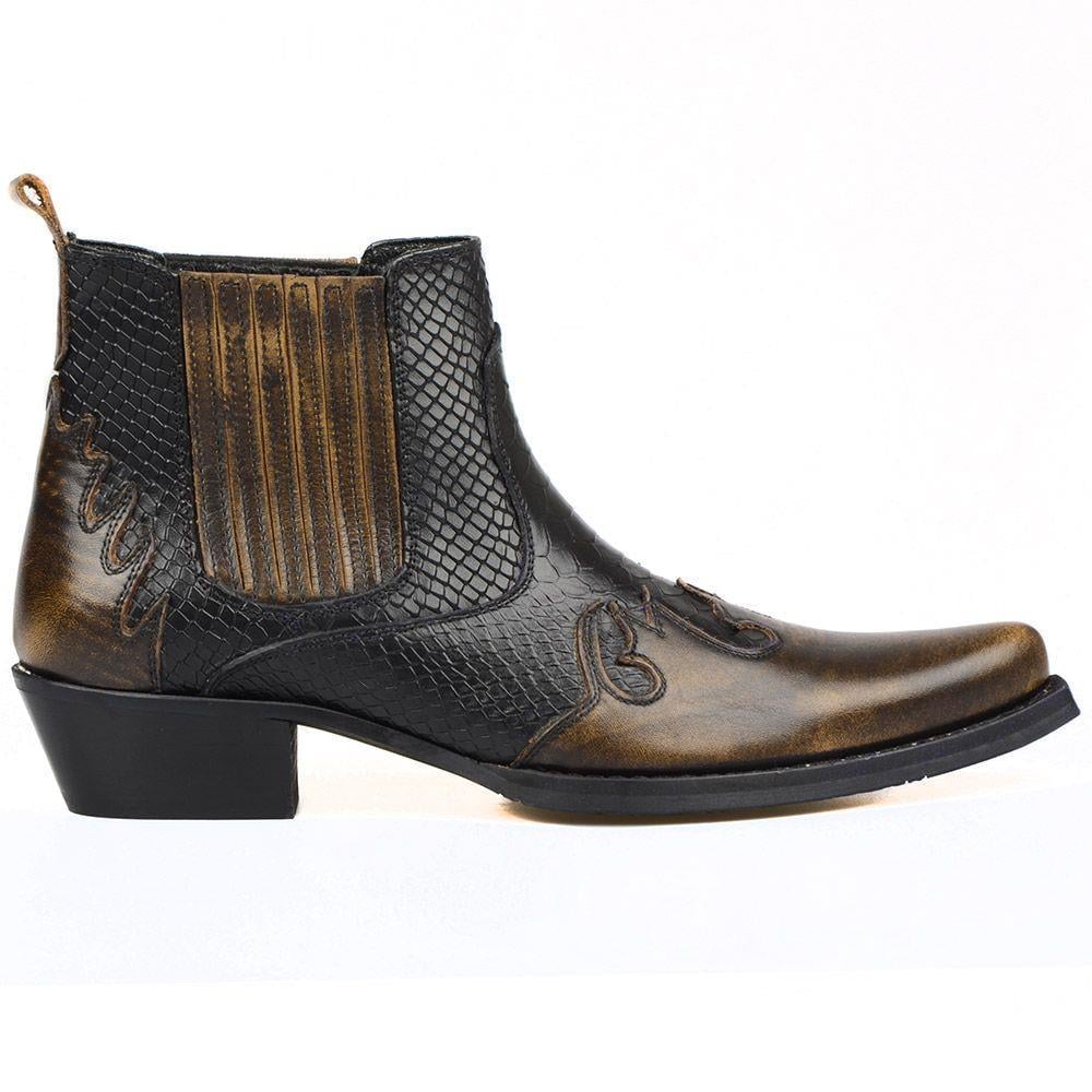 FootCourt Cowboy Boots Brown