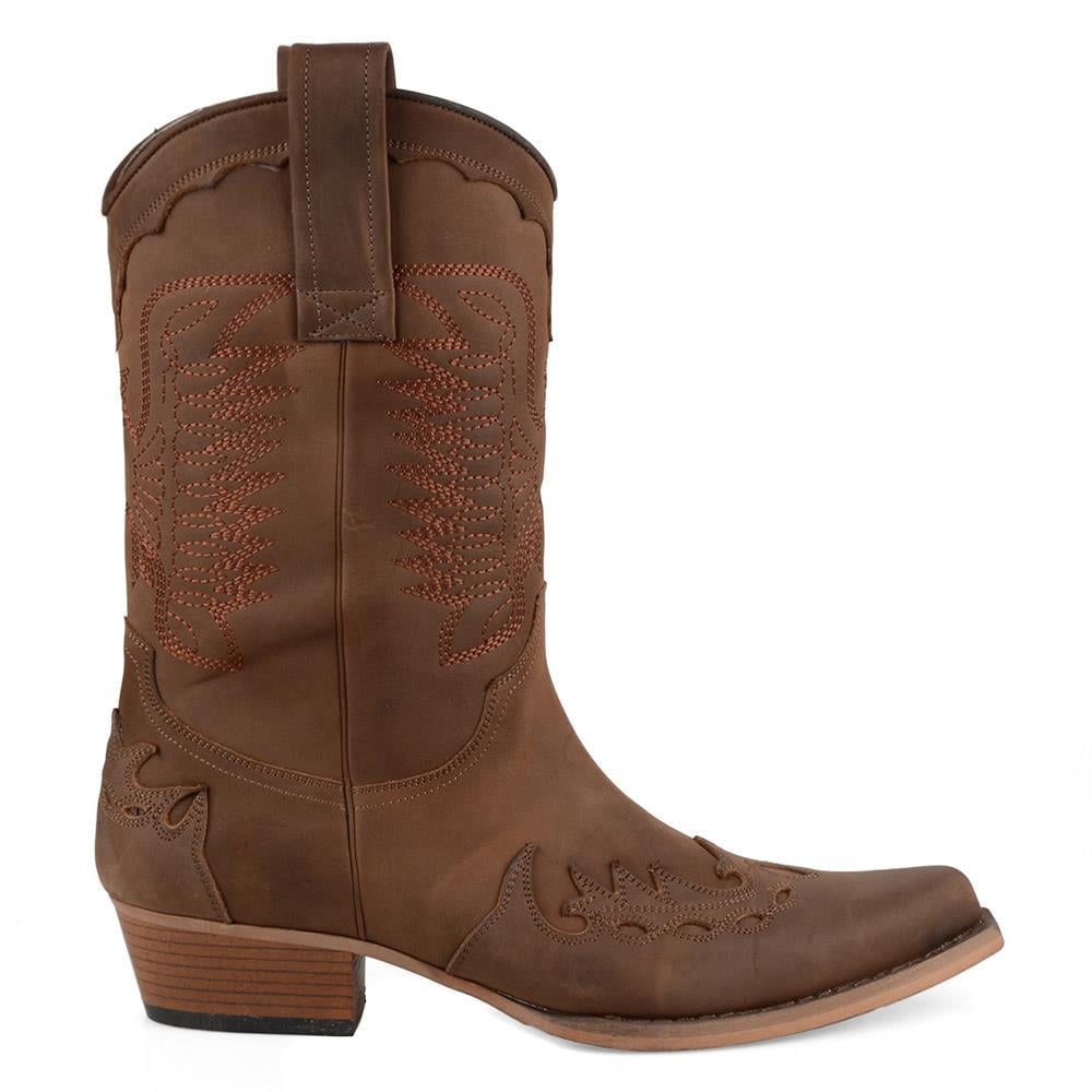 FootCourt Cowboy Boots Brown
