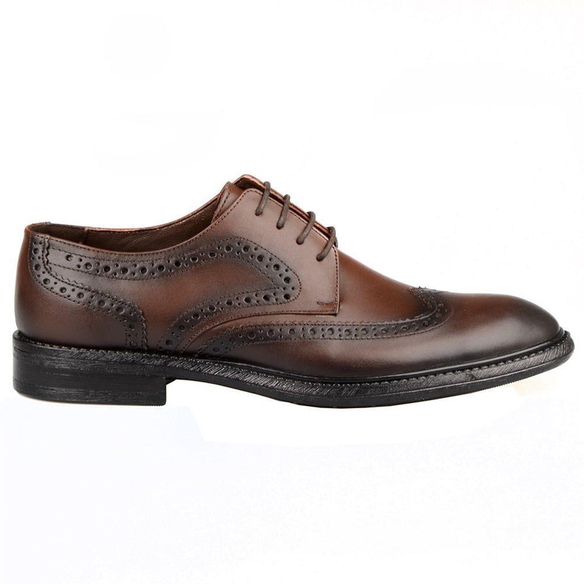 Brown Leather Oxford Men's Shoes